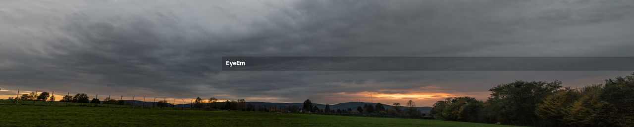 Evening Sky Hills Nature Panorama Tranquility Trees Around Sunset Beauty In Nature Clouds And Sky Evening No People Outdoors Sunset