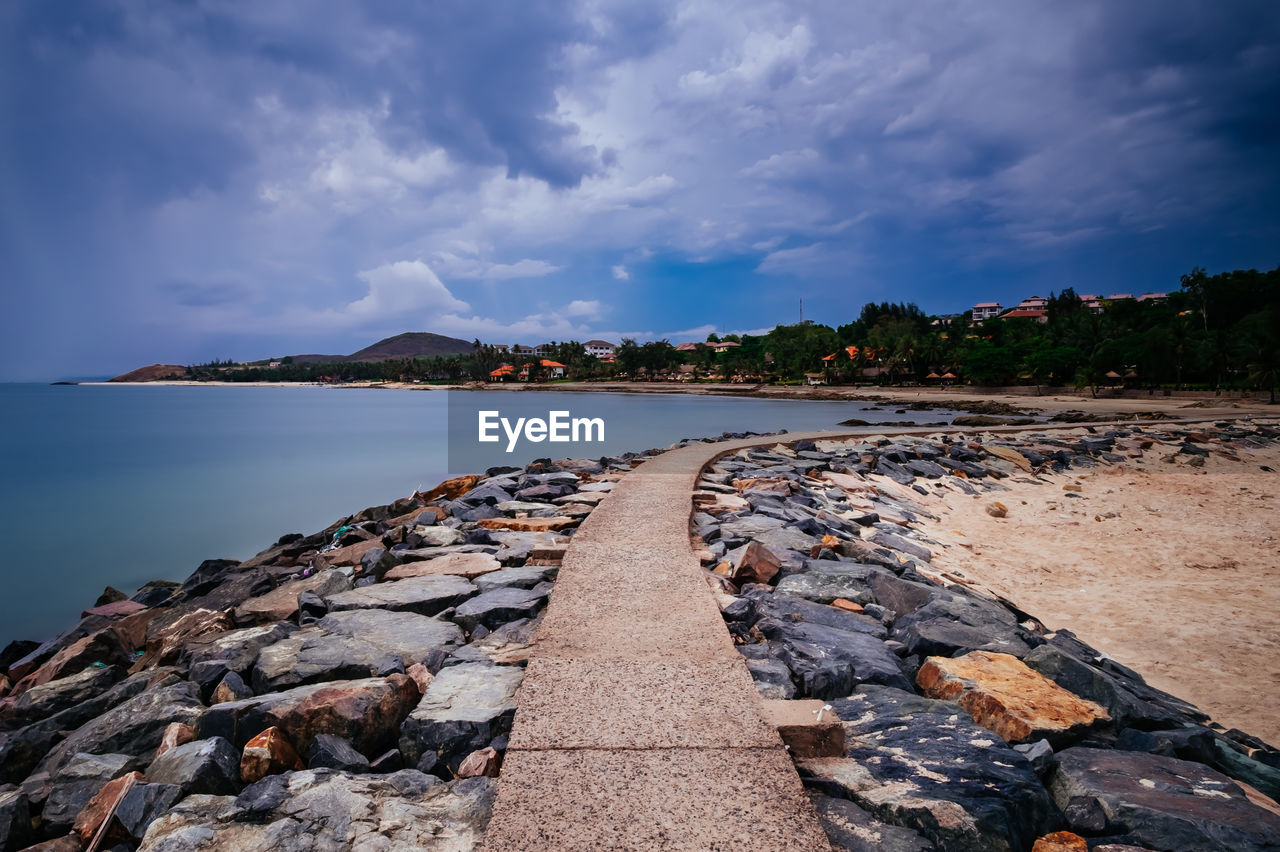 SCENIC VIEW OF WATER AGAINST SKY