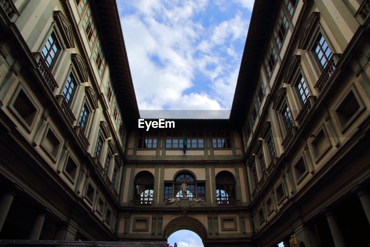 LOW ANGLE VIEW OF BUILDINGS IN CITY