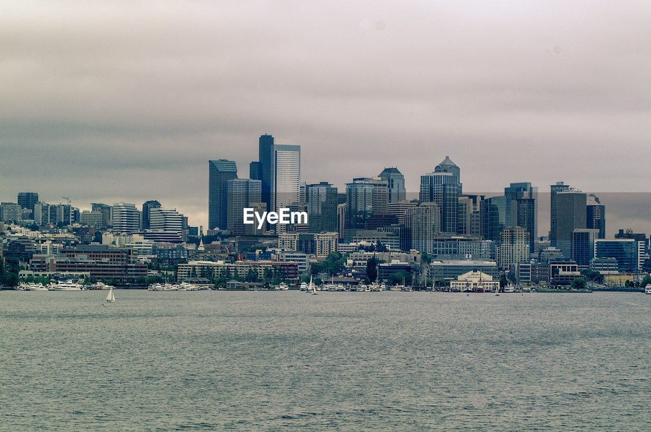 View of skyscrapers in city