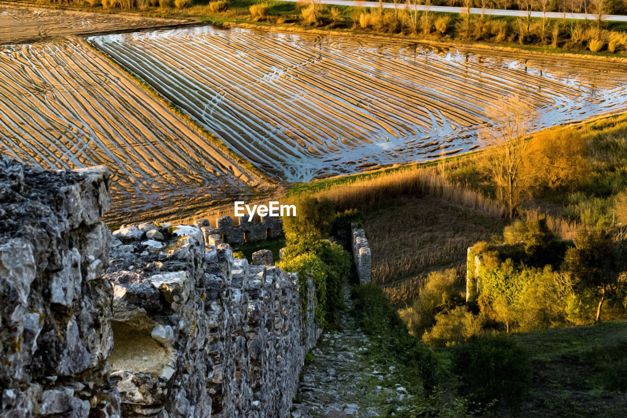 Panoramic view of built structure
