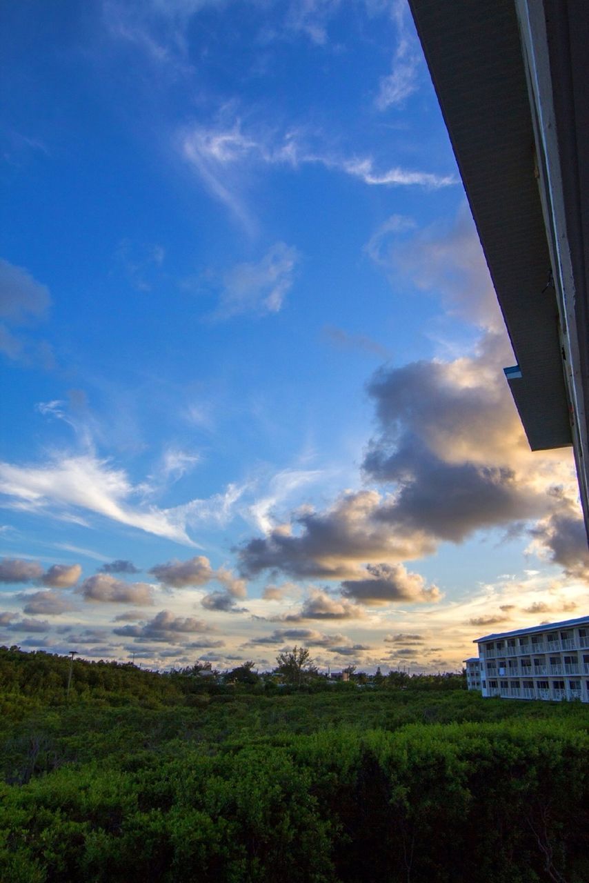 CLOUDS OVER LANDSCAPE