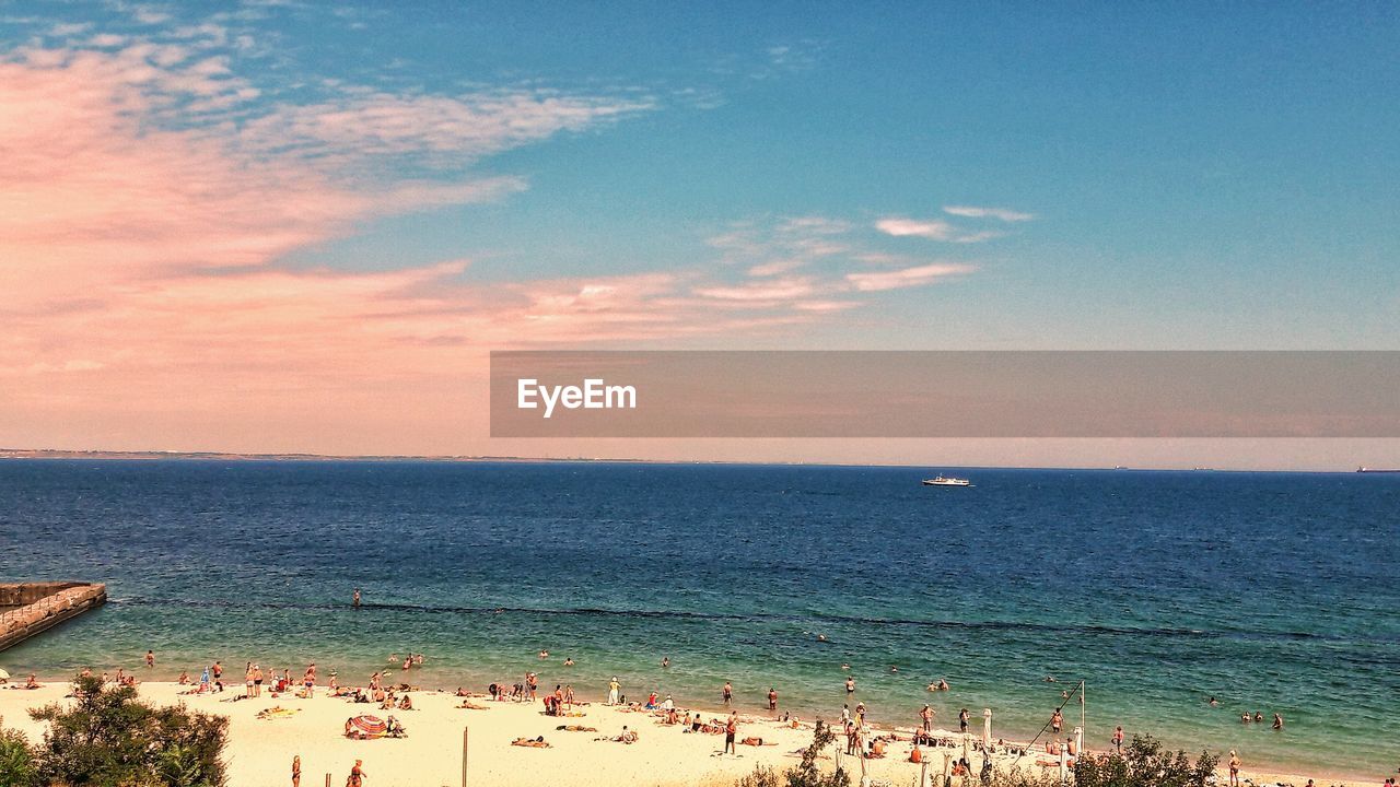 Scenic view of sea against sky