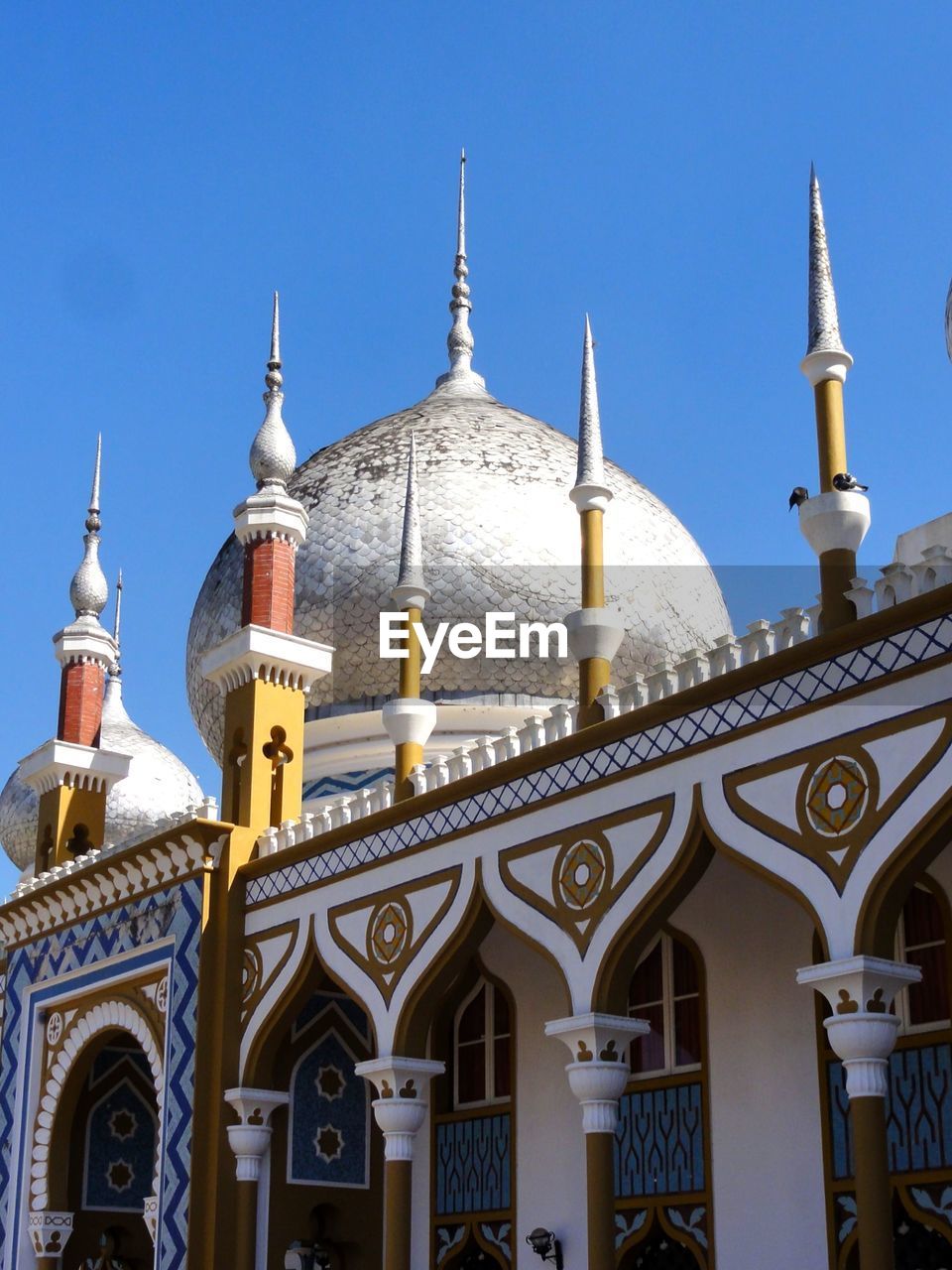 Low angle view of cathedral against clear sky