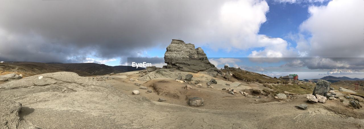 Panoramic view of mountain against sky