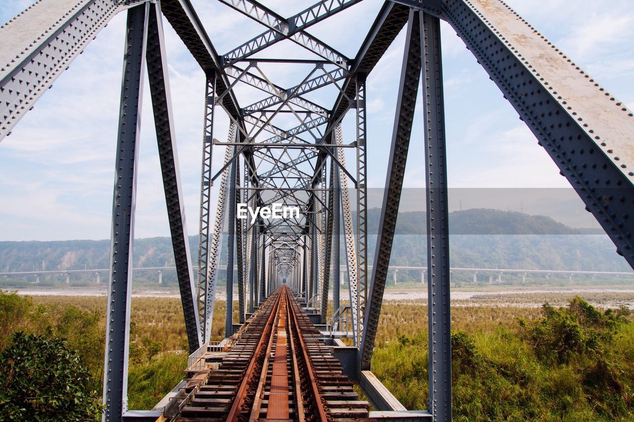 View of railroad bridge