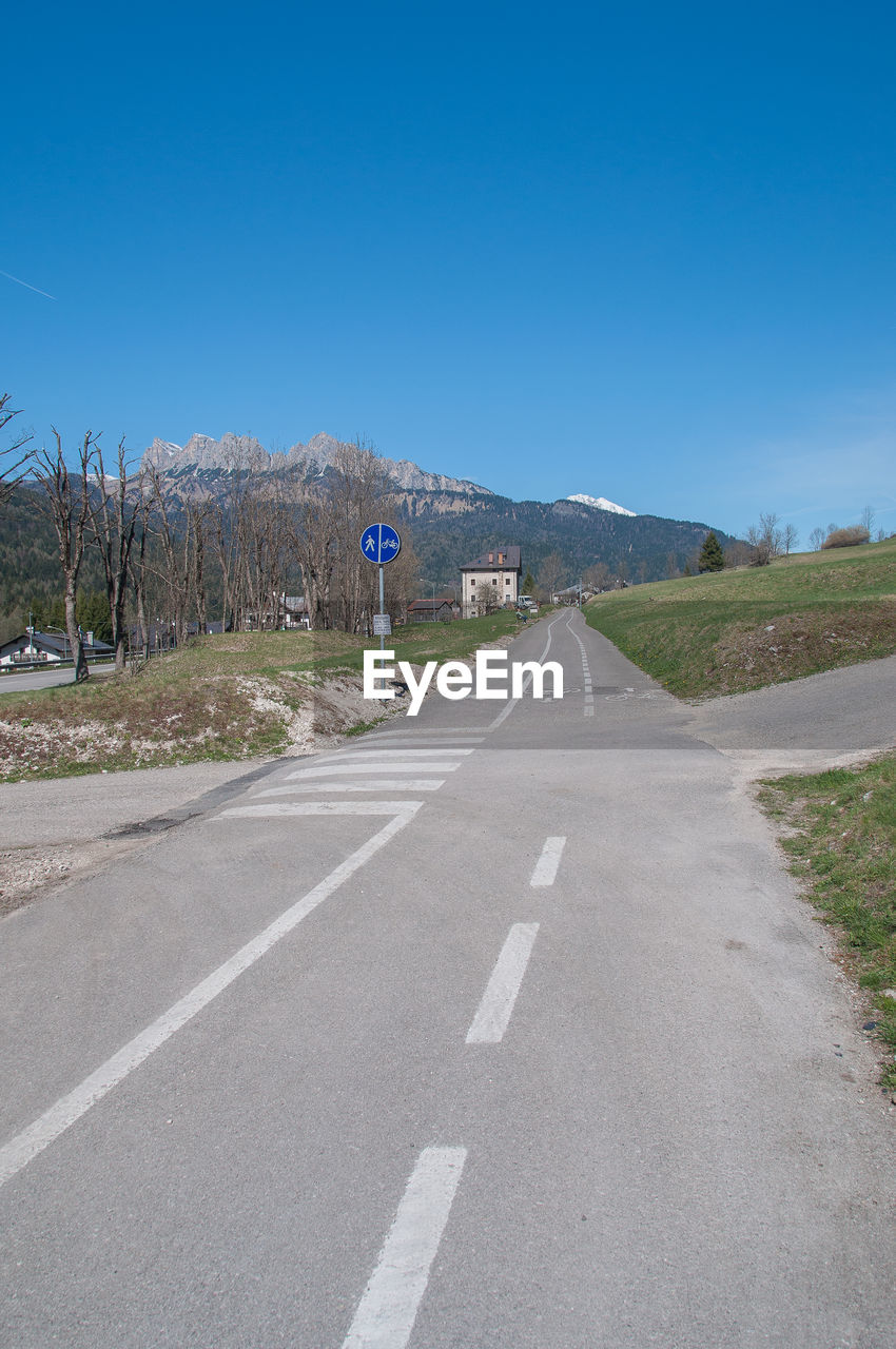 EMPTY ROAD ALONG LANDSCAPE