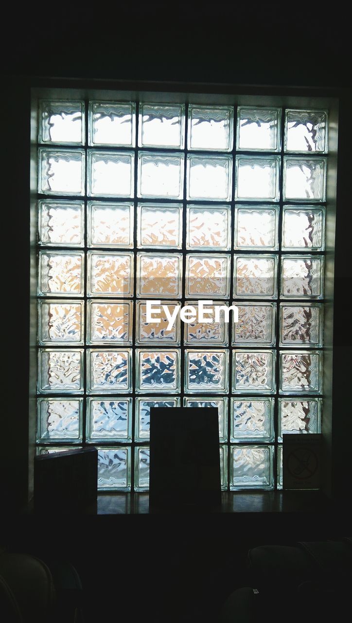Table in front of window
