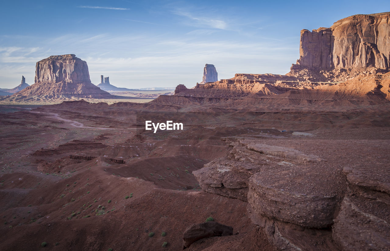 PANORAMIC VIEW OF ROCKS ON BEACH