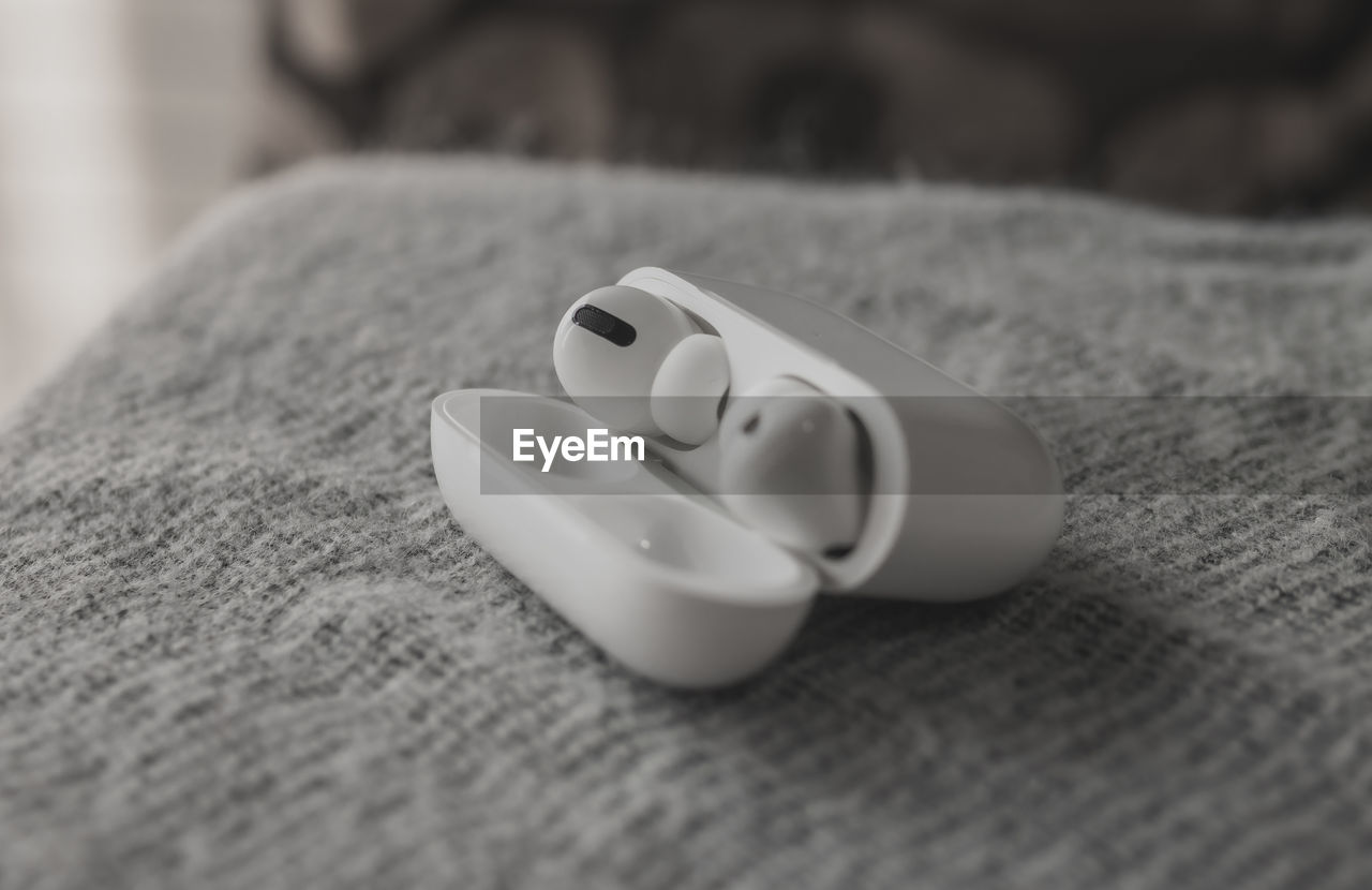 Close-up of airpods pro