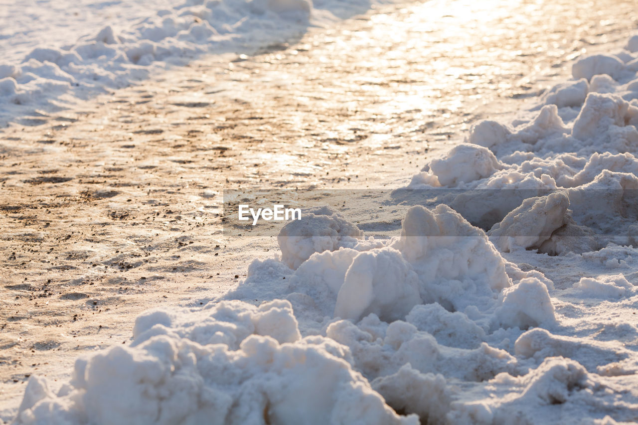 SCENIC VIEW OF FROZEN SEA