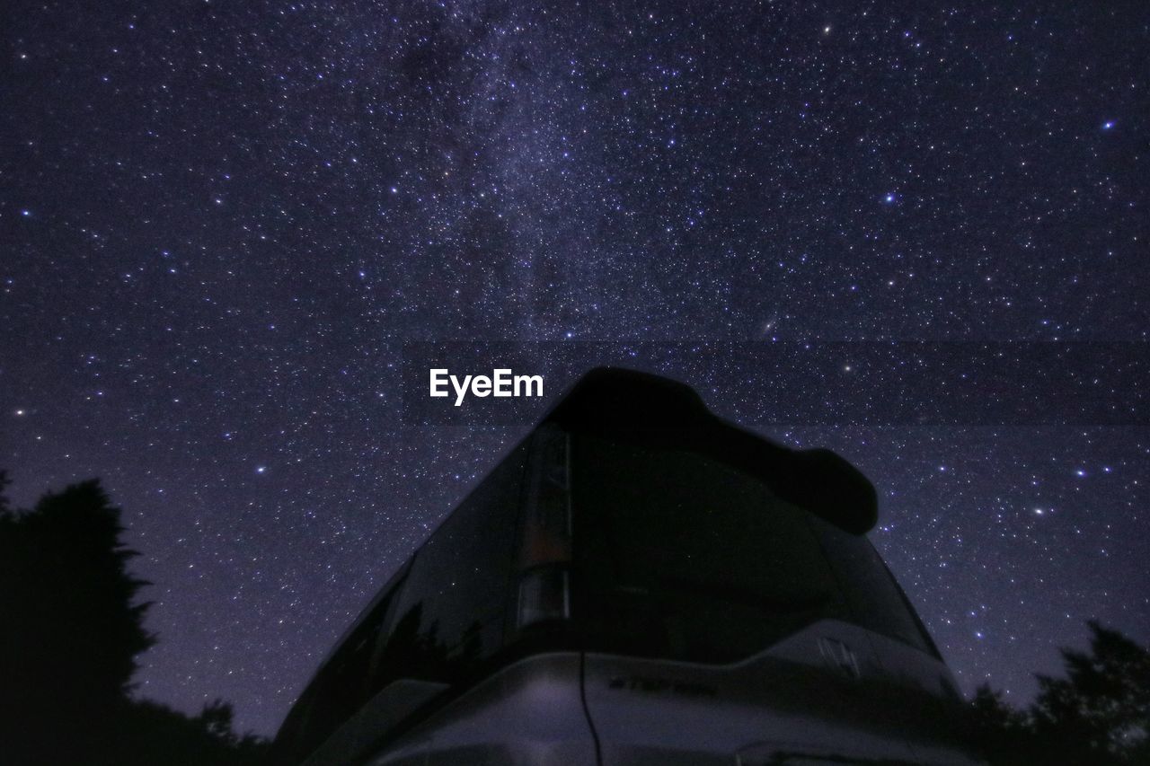 Low angle view of stars in sky