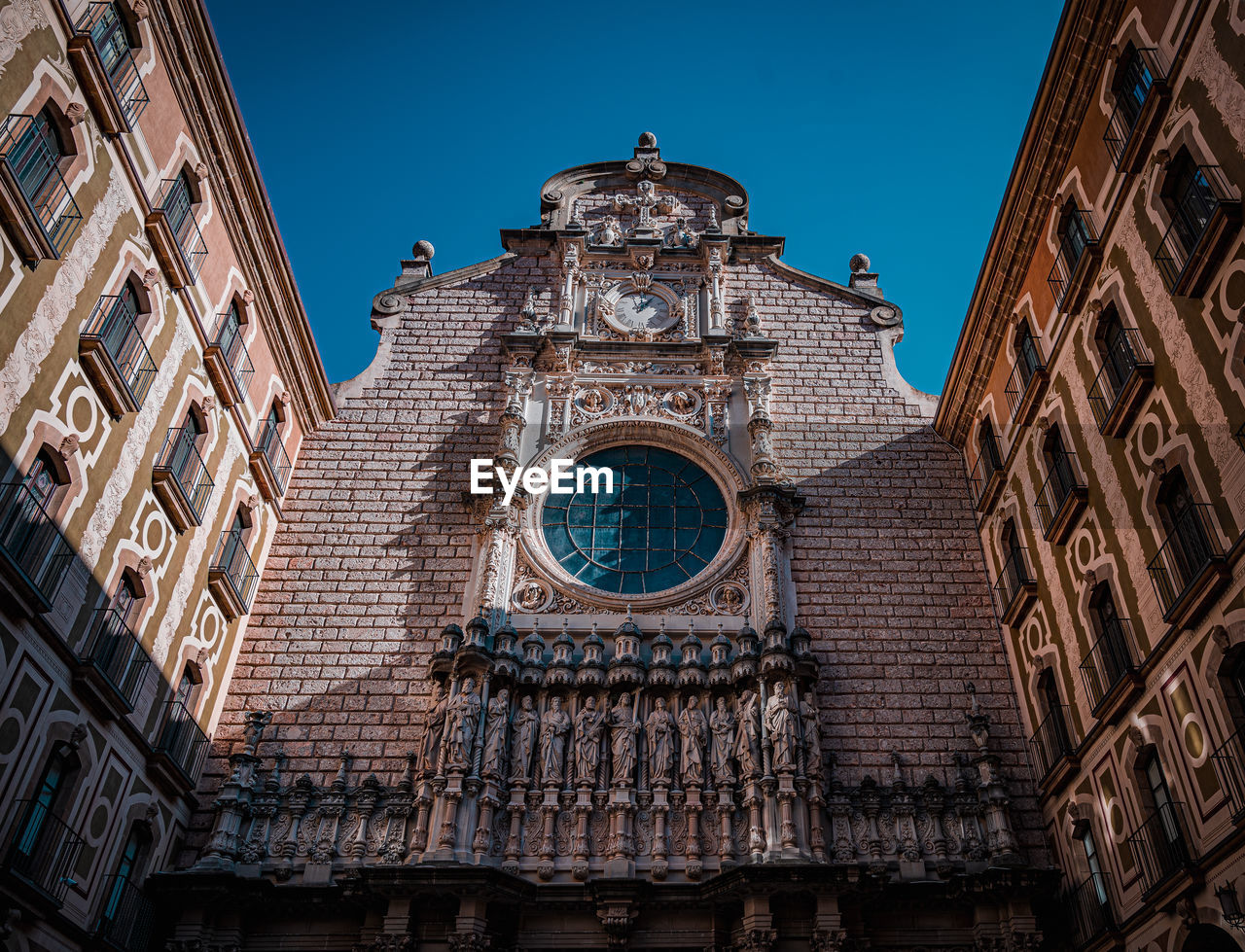 Montserrat monastery low angle view historic building 