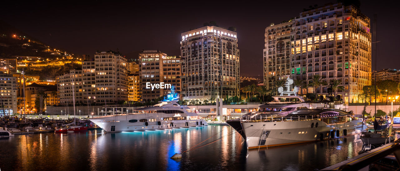 Marina at night