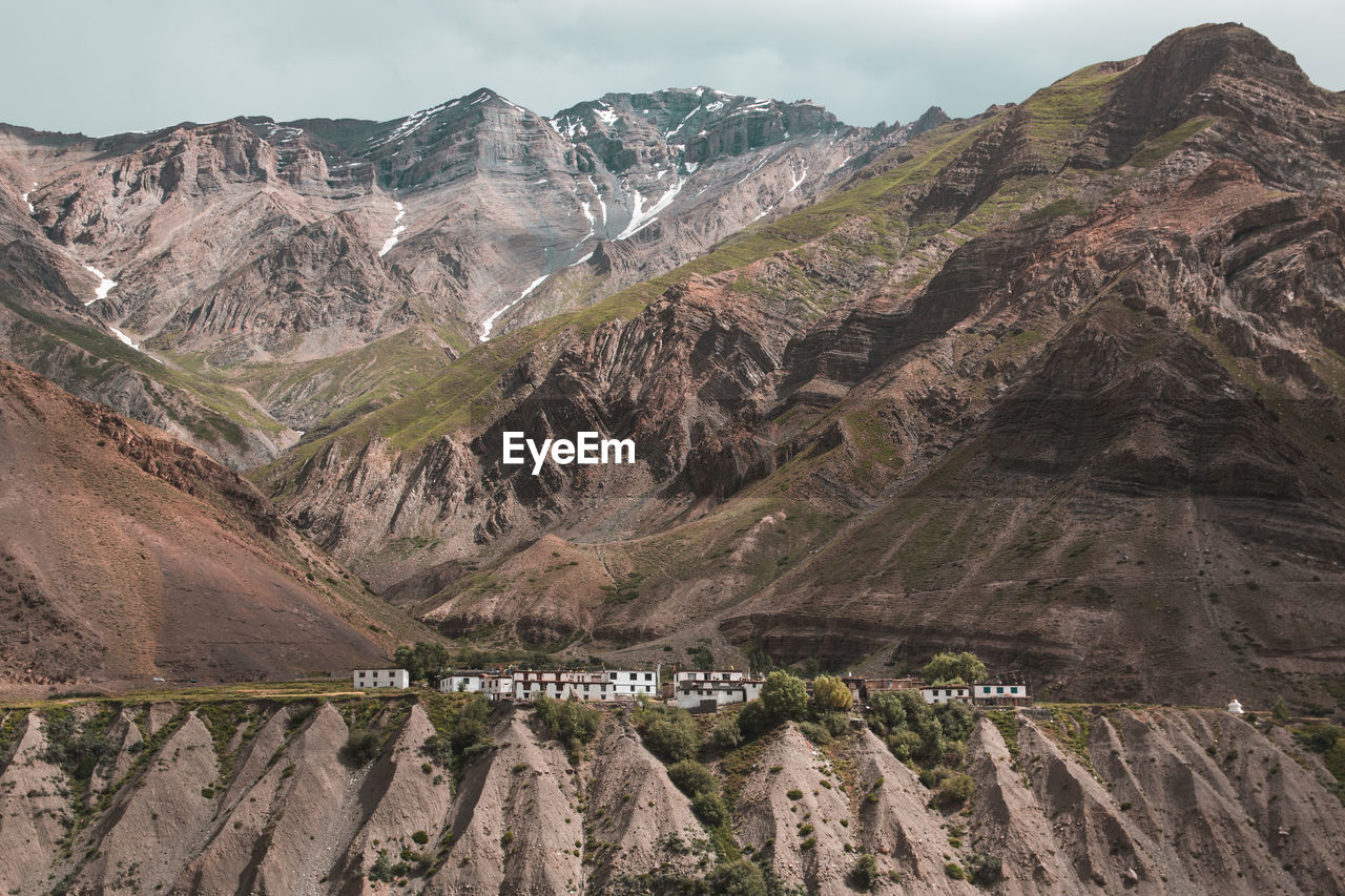 Scenic view of mountain range