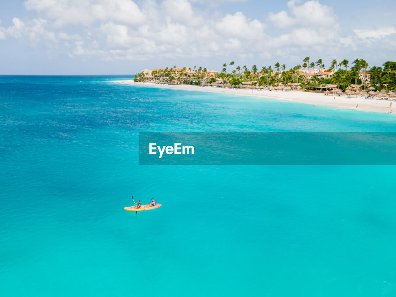 scenic view of sea against blue sky