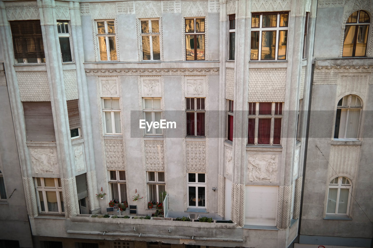 High angle view of traditional building