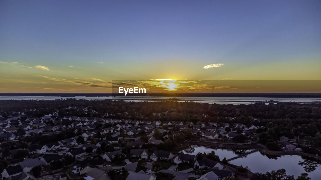 SCENIC VIEW OF SEA DURING SUNSET