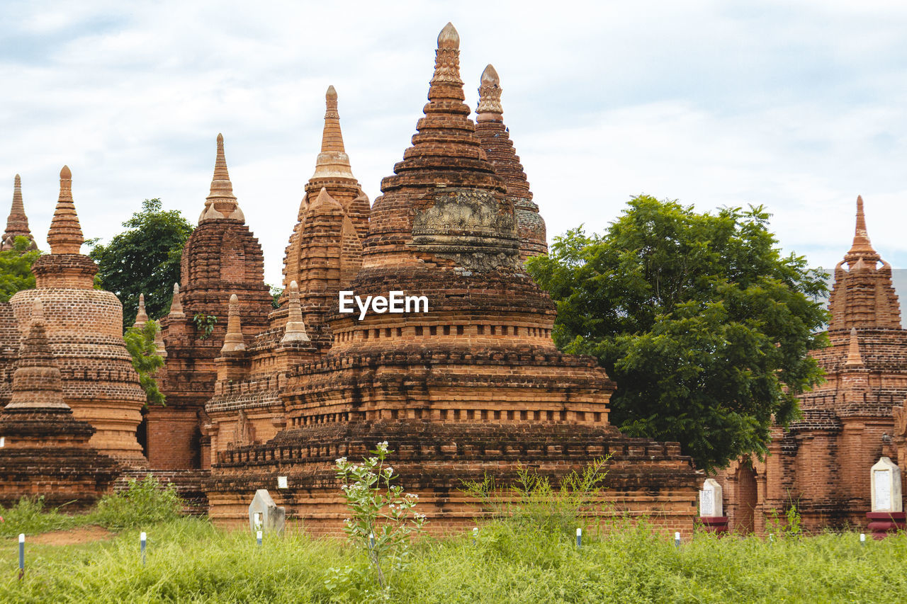 Exterior of temple against sky