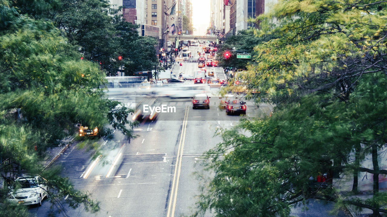 Traffic on city street