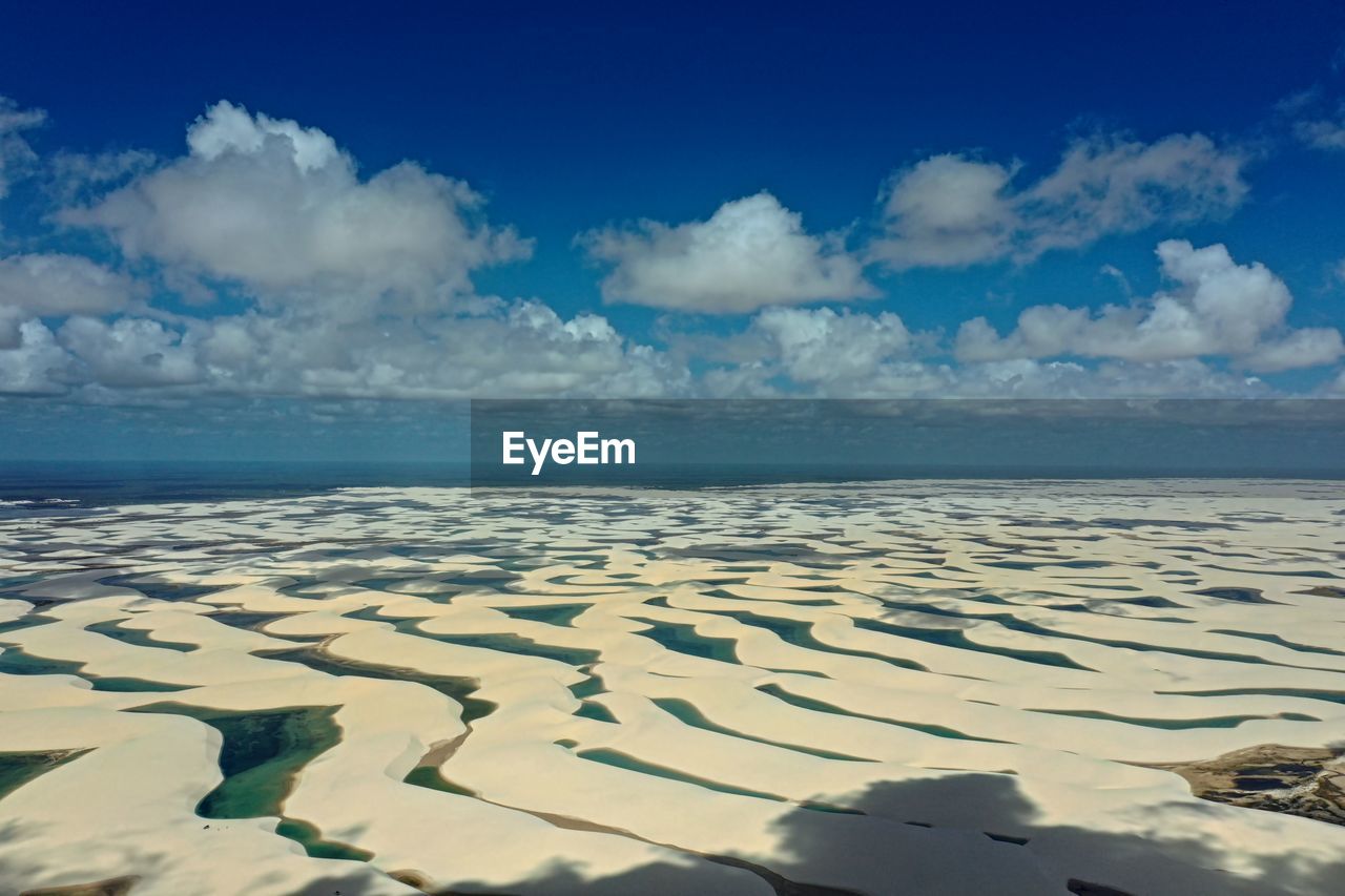 PANORAMIC VIEW OF BEACH AGAINST SKY