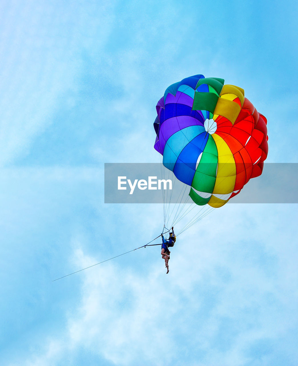 Low angle view of kite flying in sky