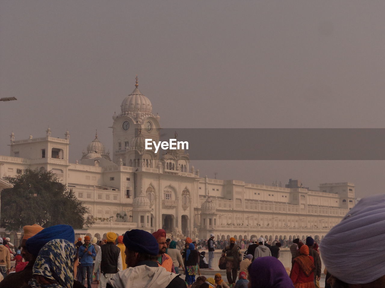 TOURISTS AT TEMPLE