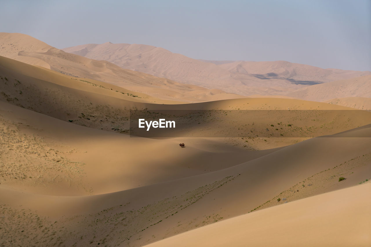 Scenic view of desert against sky