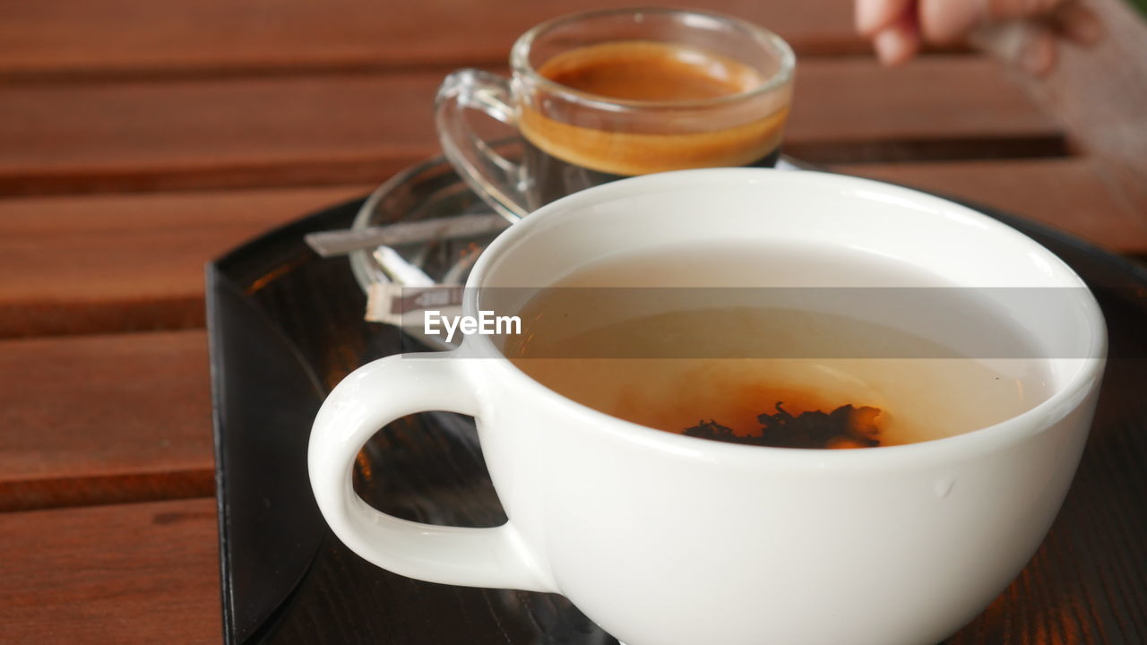 CLOSE-UP OF CUP OF COFFEE