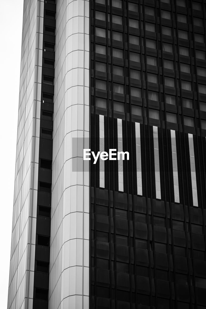 Low angle view of modern building against sky