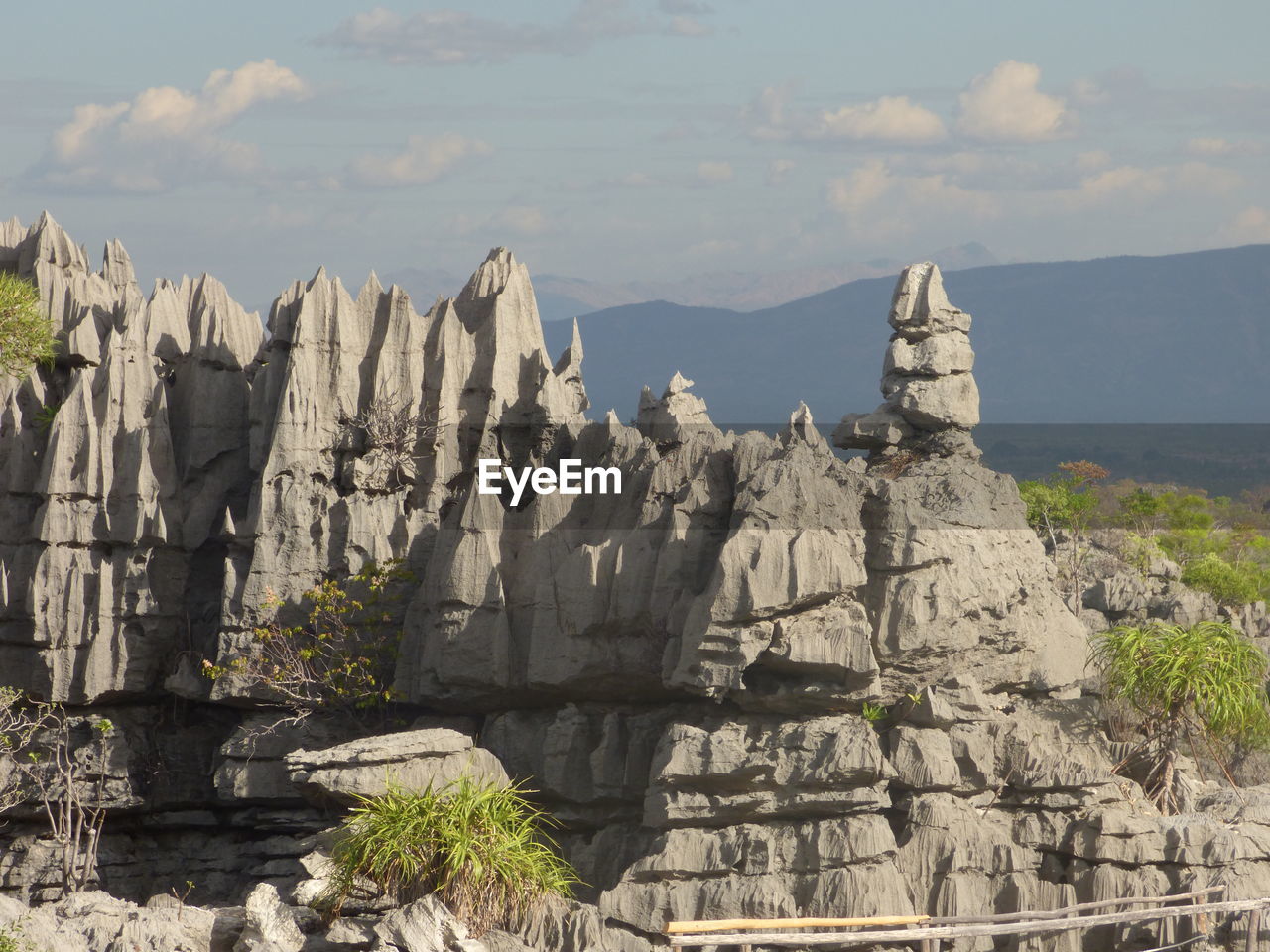 Panoramic view of mountains against sky