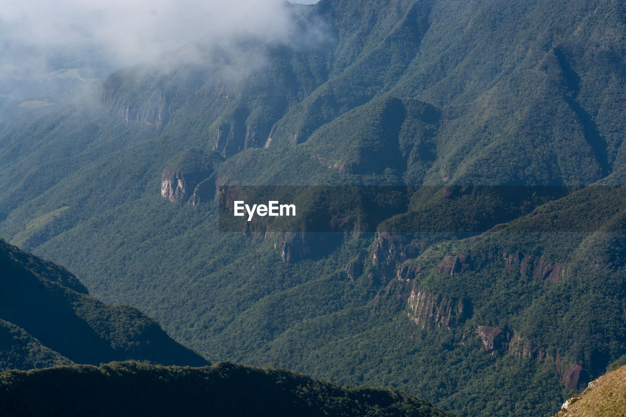 Panoramic view of landscape and mountains