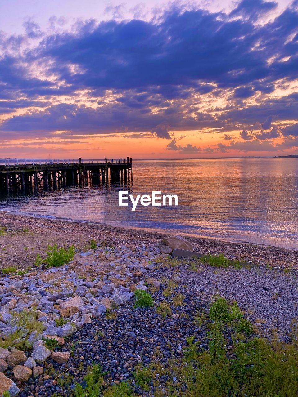 SCENIC VIEW OF SEA DURING SUNSET