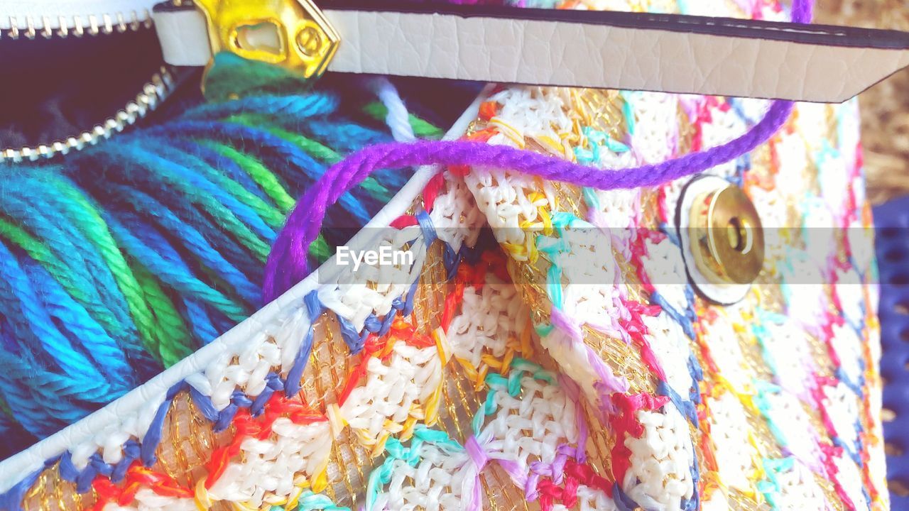 LOW ANGLE VIEW OF COLORFUL FABRIC