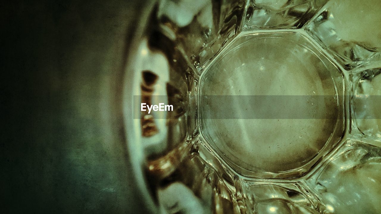 Directly above shot of water glass