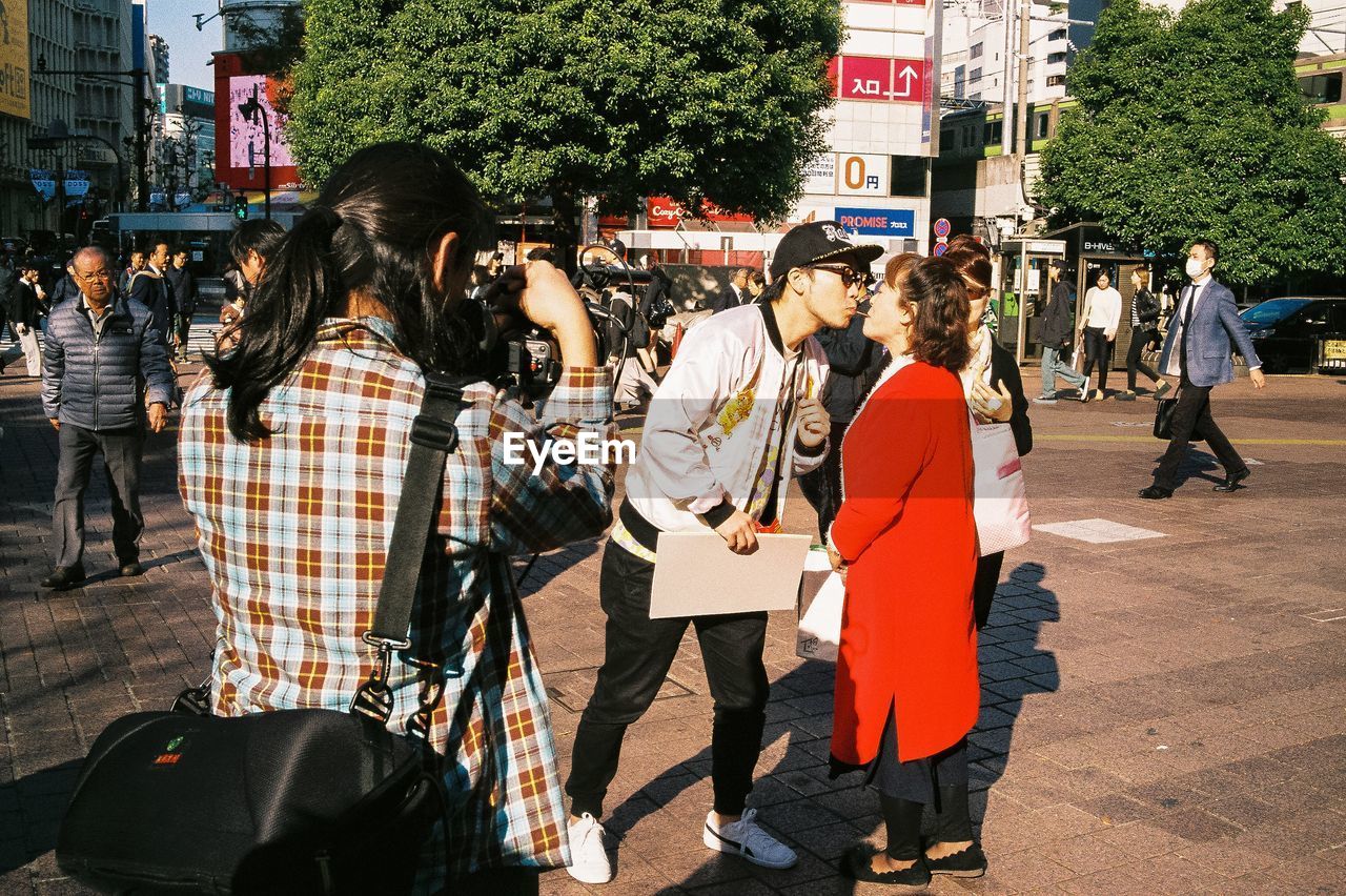 WOMEN WALKING ON STREET