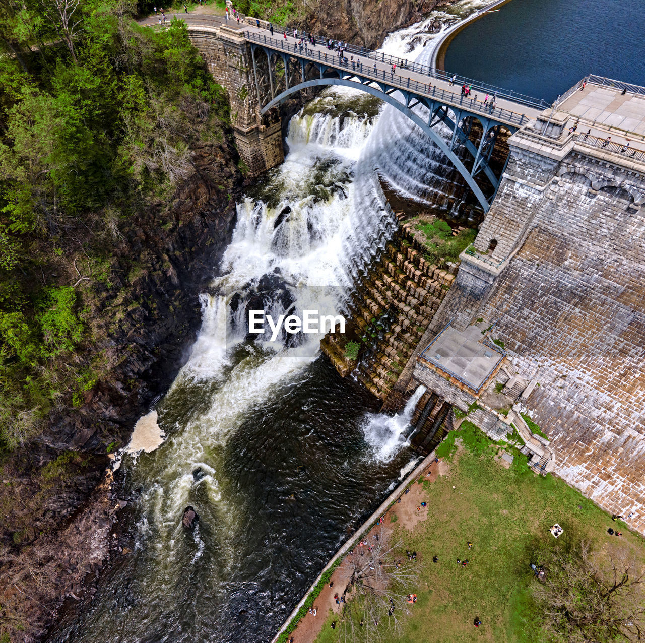 The croton gorge water falls in westchester county, new york