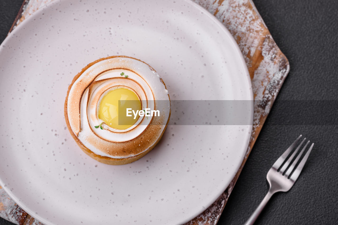 directly above shot of empty plate on table