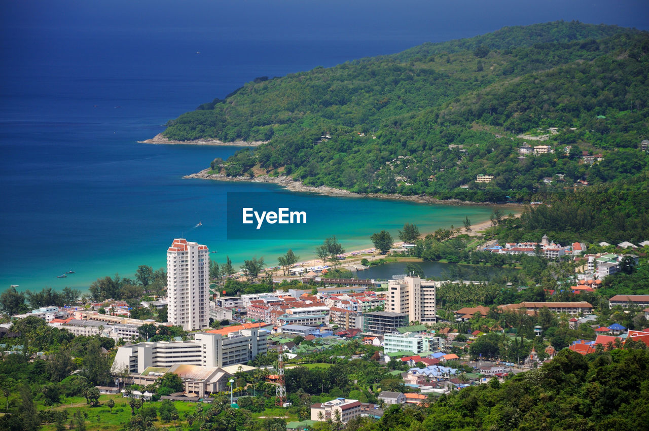 Aerial view of city