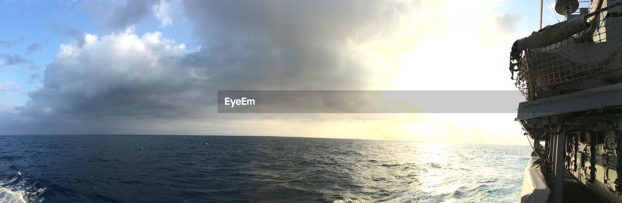 PANORAMIC SHOT OF SEA AGAINST SKY