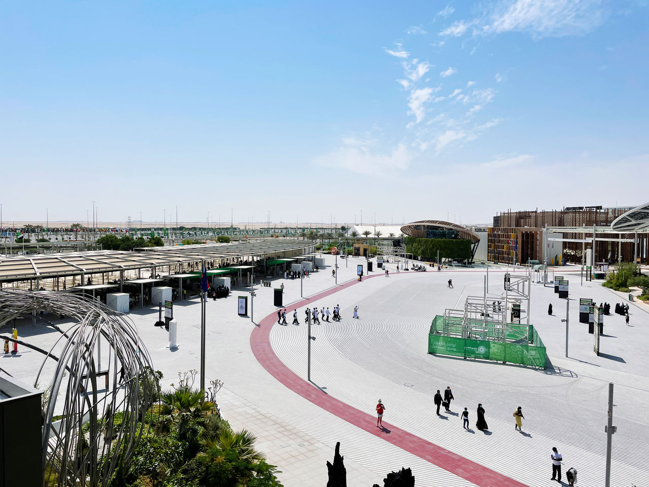 Visitors attending expo2020 in dubai