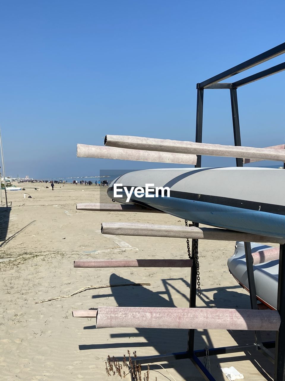 SCENIC VIEW OF BEACH AGAINST CLEAR SKY
