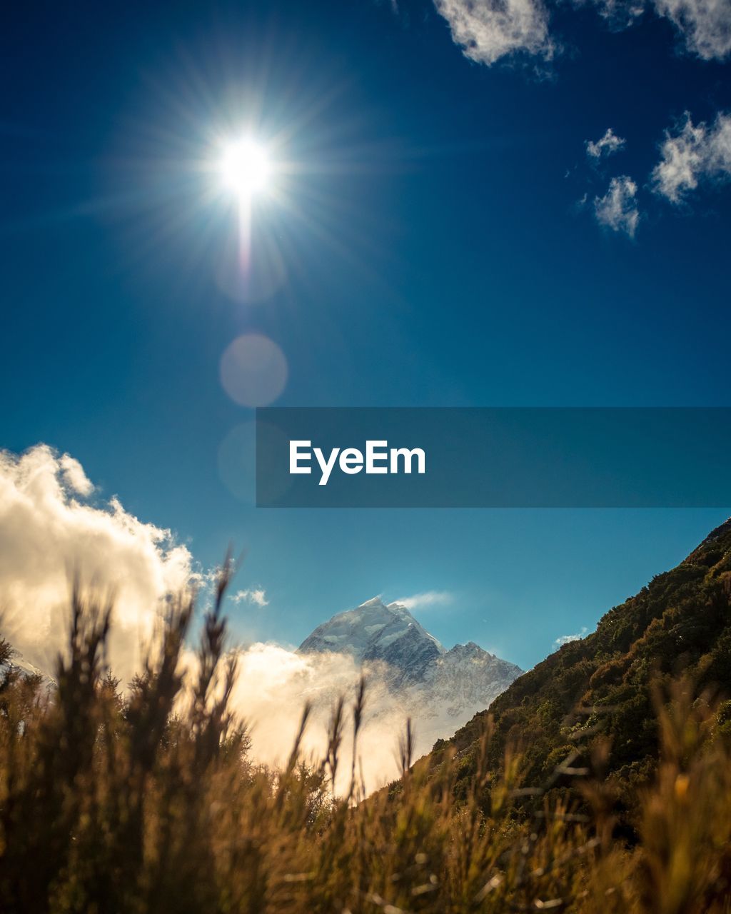 Low angle view of mountains against sky