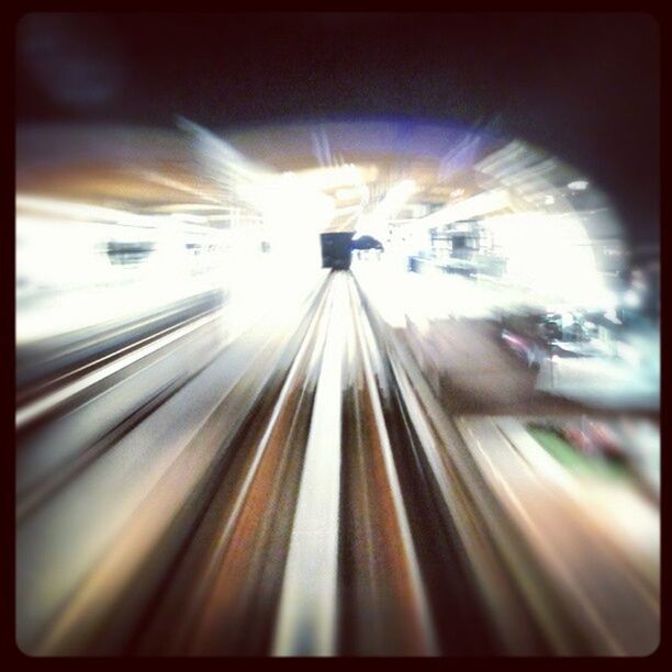 BLURRED MOTION OF TUNNEL