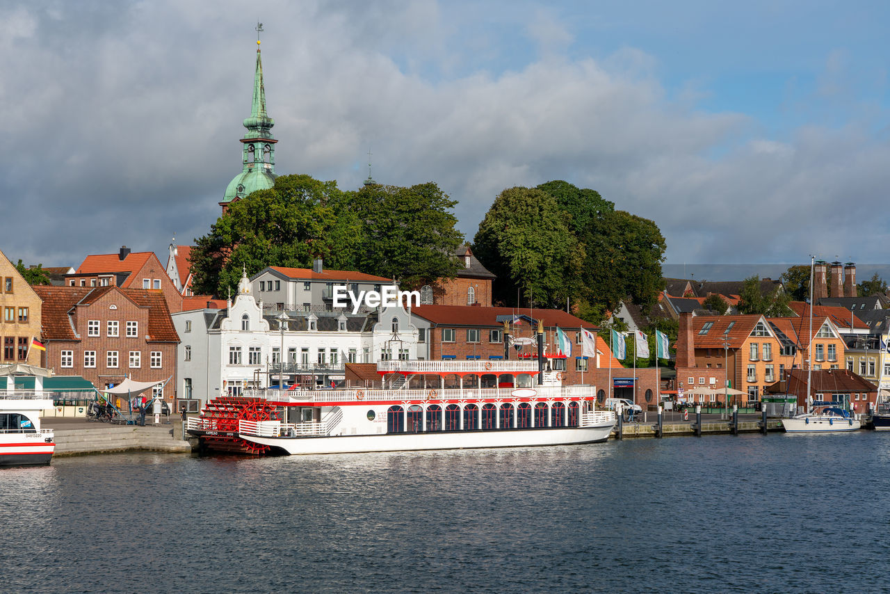 View of the old town of kappeln, germany.