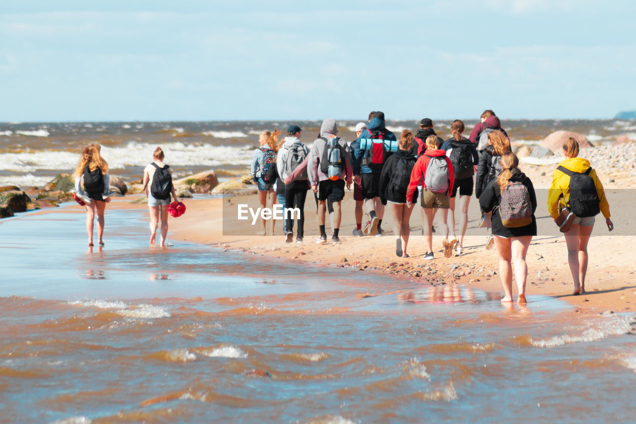 PEOPLE ON BEACH