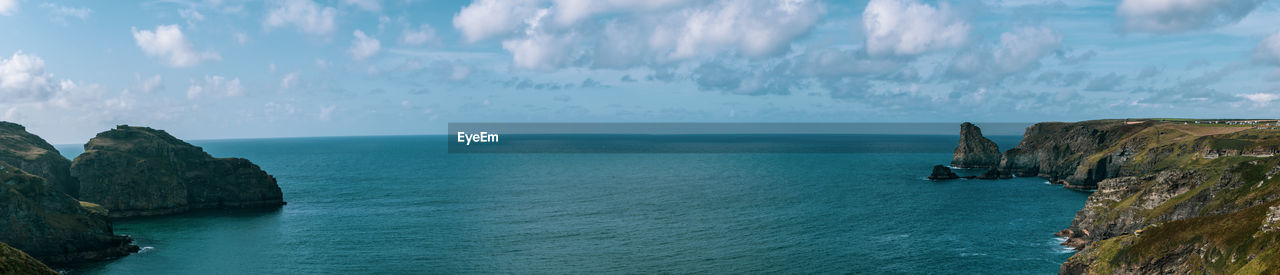 Panoramic view of sea against sky