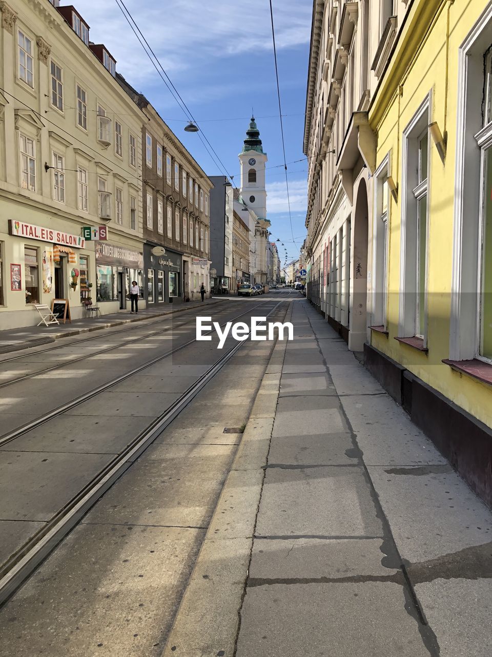 Street amidst buildings in city