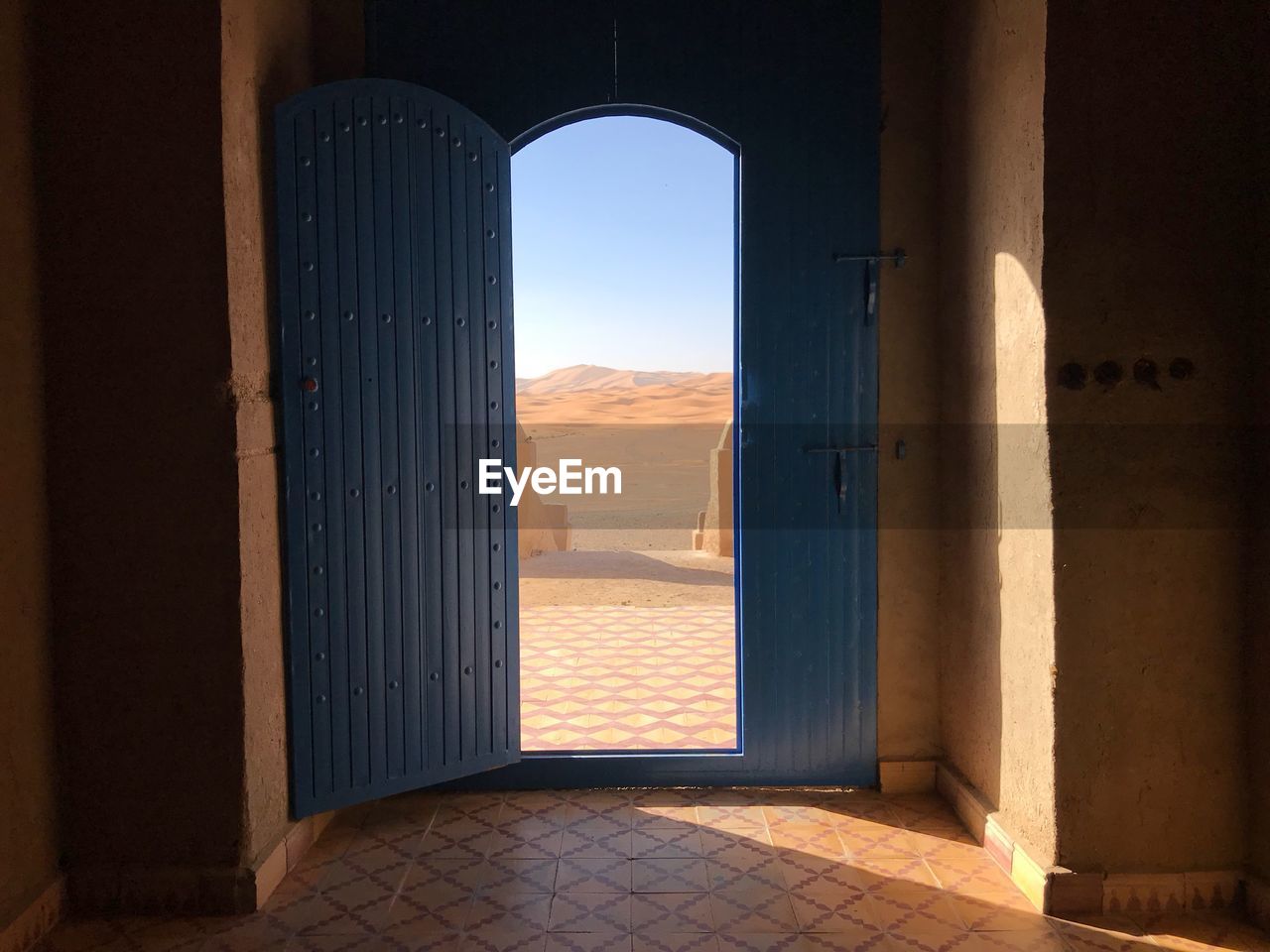 Door to the sahara opening to the desert