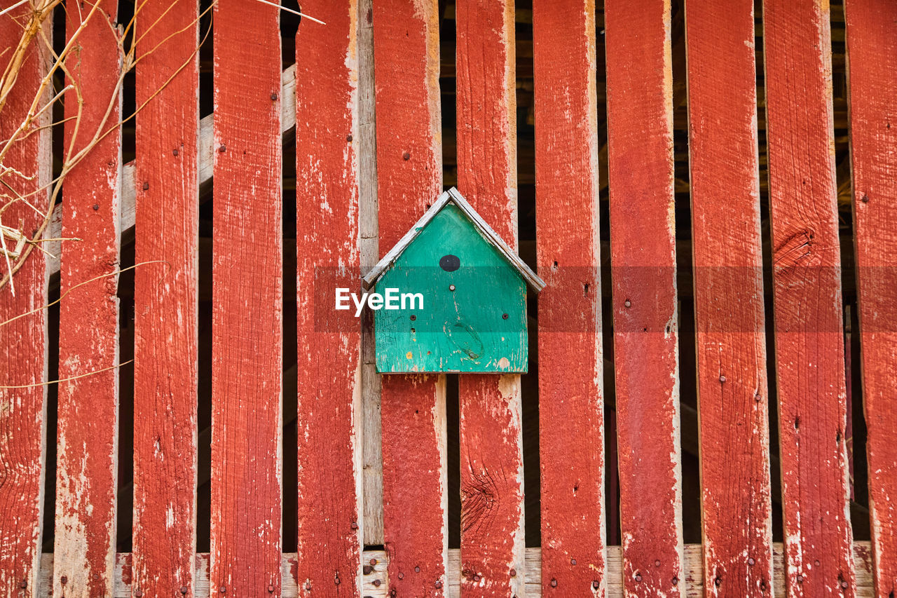 low angle view of wooden door